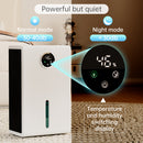 Dehumidifier 1000 sq.ft Dehumidifier for Home 120 Ounce Tank Quiet and Energy Saving Negative Ion Air Purification 7 Colors LED Light WithTouch Screen Portable Home Dehumidifier for Bedroom Bathroom Basement