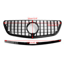 Mercedes Vito W447 2015-2019 GT Stlye Gloss Black Front Bumper Grill Grille
