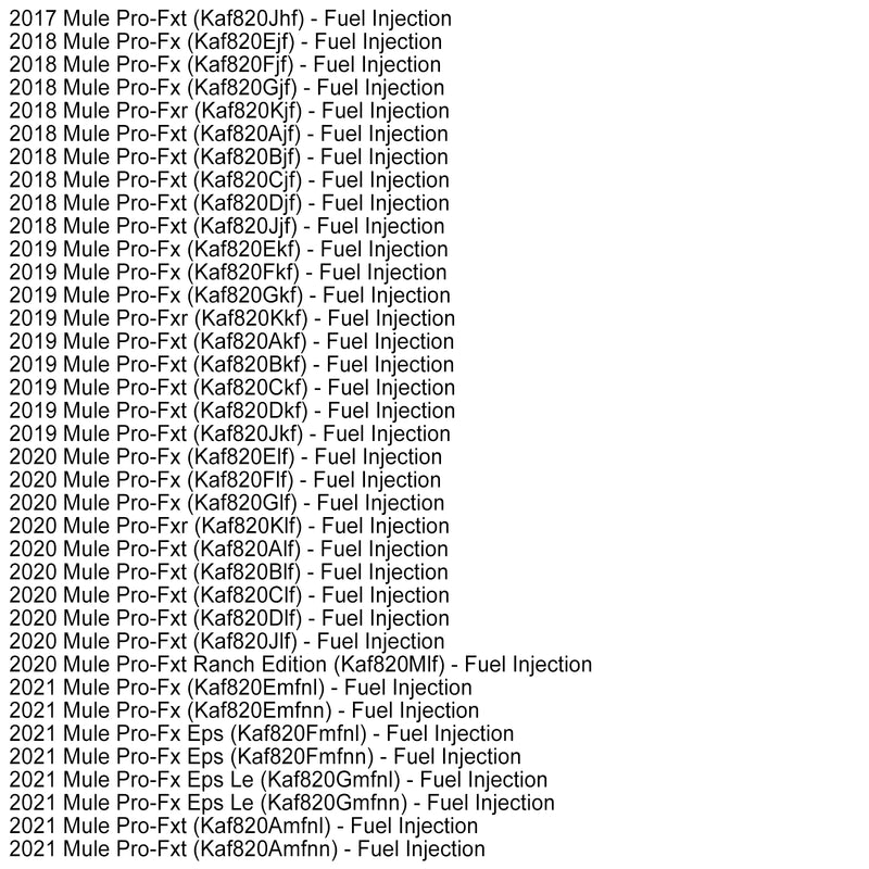 49056-0038 Fuel Injector For Kawasaki Mule PRO FX FXR FXT KAF820 KAF820 EPS