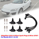 2004-2011 For Mazda RX-8 1.3L R2 4*Ignition Coils & Iridium Spark Plugs & Wires UF501 N3H118100
