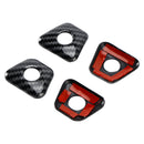 Carbon Fiber Inner Door Bolt Lock Down Frame Trim For BMW 5 Series G30 18-22