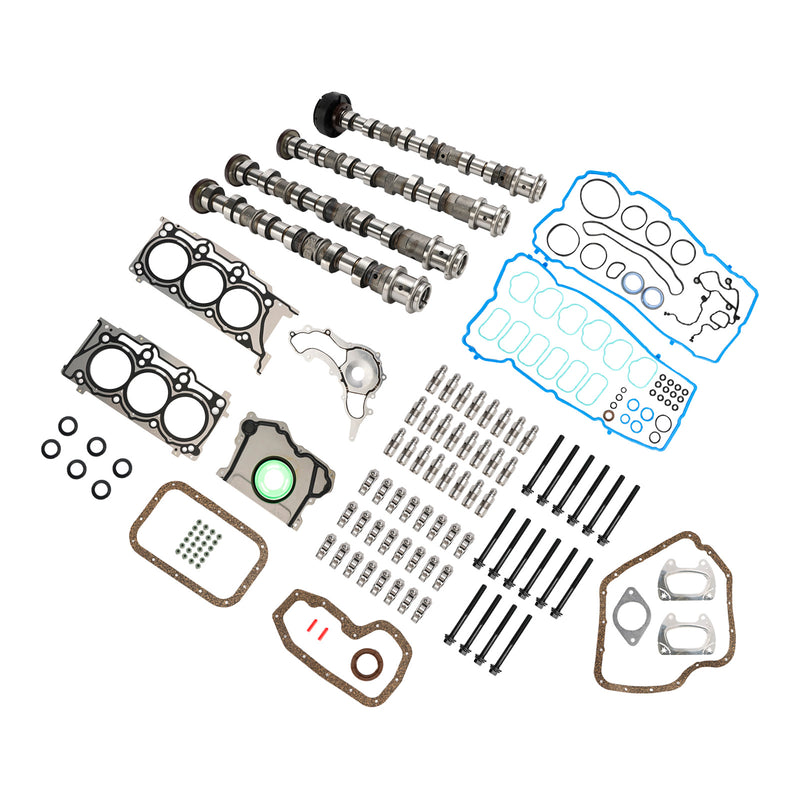 2014-2016 Jeep Cherokee Ram ProMaster 1500 2500 3500 3.6L V6 Camshafts Rockers Lifters Gaskets Kit