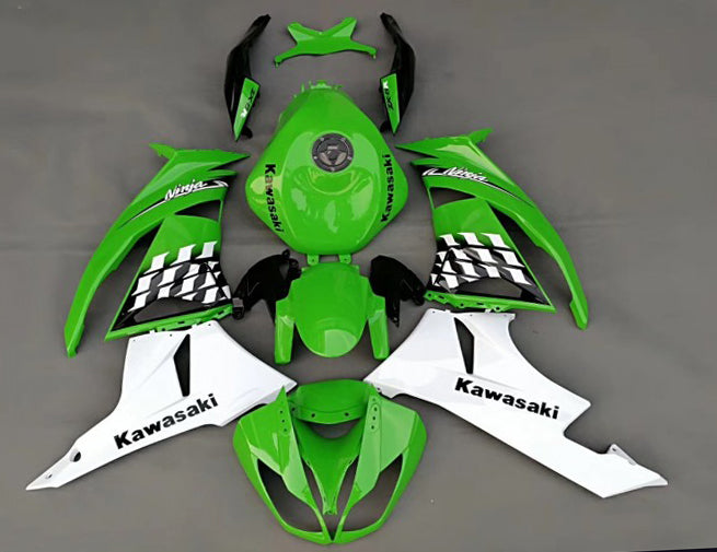 Amotopart Kawasaki ZX6R 636 2009-2012 Fairing Kit Bodywork Plastic ABS