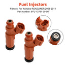 2PCS Fuel Injectors 5YU-13761-00-00 For YAMAHA Stratoliner Raider Roadliner