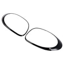 Left+Right Rear Taillight Lamp Trim Ring For Fiat 500L 2014-2020 Black