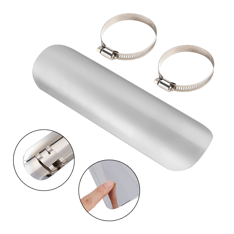 Exhaust Side Bracker Cover Steel Decorative Cover Fit Motorcycle Scooter Cub BlackD