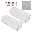 2PCS Fridge Shelf Grey Clear Middle Or Top Door Bin 306mm For Dometic Caravan 289072710