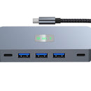 9 in 1 TYPE-C to RJ45 (Gigabit)+USB3.0*3+HDMI+USB-CS Data+PD100W+SD/TF MacBook