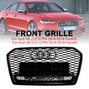 Audi A6 S6 C7 2016-2018  RS6 Style Honeycomb Mesh Front Grill Grille Black