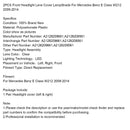 2PCS Front Headlight Glass Clear Cover For Mercedes Benz E-Class W212 2009-2014