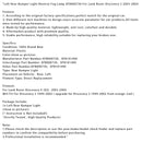 2003-2004 Land Rover Discovery 2 Left Rear Bumper Light Reverse Fog Lamp