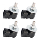 M6 Plastic Custom Head Skull License Plate Frame Screws Bolts Hardware Black X2