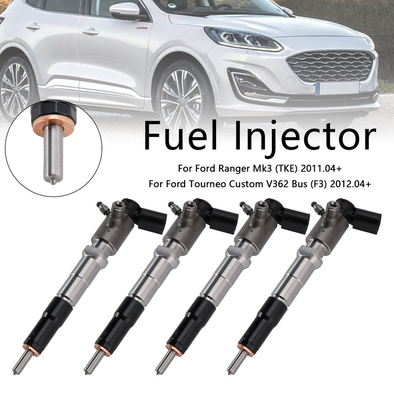 4PCS Fuel Injector GK2Q-9K546-AC Fit Ford Transit Tourneo Focus 2.0 VDO 2143478