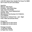 LHD 3PC Interior Door Handle Pull Cover For BMW X5 F15 X6 F16 2014-2018