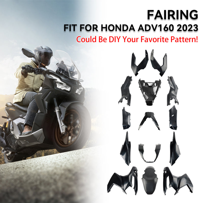 Honda ADV 160 2023 Bodywork Fairing ABS Injection Molding Unpainted