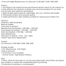 Front Left+Right Weatherstrips For Chevrolet C1500 GMC C2500 1988-2000