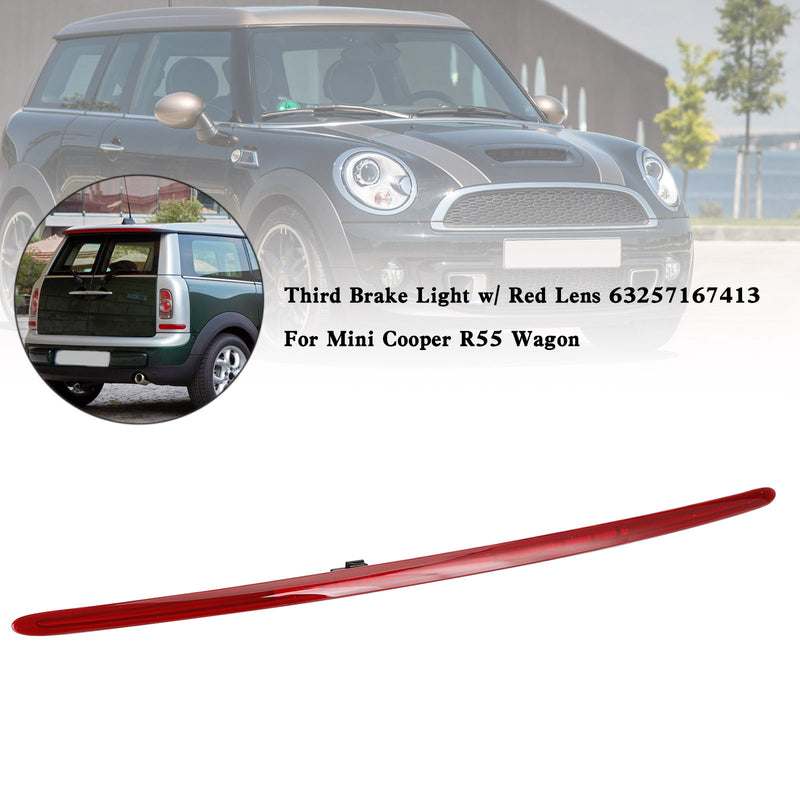 Mini Cooper R55 Wagon Third Brake Light w/ Red Lens 63257167413