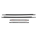 2007-2014 Toyota FJ Cruiser 4PCS Window Moulding Trim Seal Belt Weatherstrip