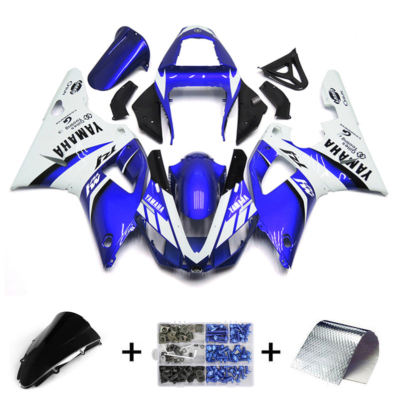 Amotopart Yamaha YZF 1000 R1 2000-2001 Fairing Kit Bodywork Plastic ABS