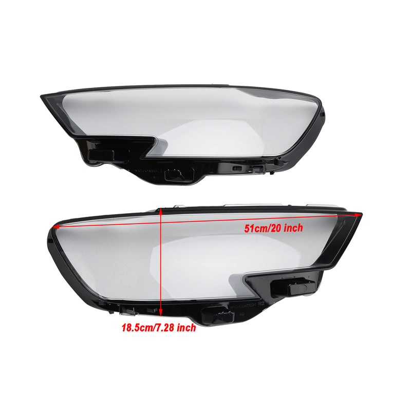 Audi A3 2017-2020 Left +Right Headlight Lens Plastic Cover Shell 8V0941783 84