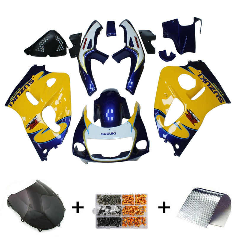 Amotopart Suzuki GSXR600 1996-2000 GSXR750 1996-1999 Fairing Kit Bodywork