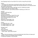 Gray Right Side Sun Visor 83230-TG7-A11ZB For Honda Pilot 2016-2022