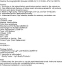 Daytime Running Light LED Modules LEDMK-04 13.5V 3.9W 4-2Pin For XINGYU