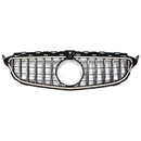 Chrome Front Bumper Grill Grille Fit Mercedes W205 C250 C300 2015-2021 W/LED