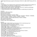 GM23 High Performance Ignition Distributor 841635 For GMC Pontiac V6 4.3L 262