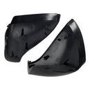 Side Mirror Covers Rearview Housing Matte Black for Peugeot 207 Hatchback