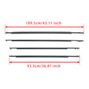 4PCS Door Glass Belt Outer Molding Weatherstrip For Toyota Prius 2010-2015