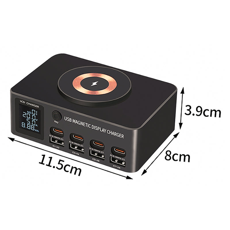 140W Fast Charging Charger Intelligent PD100W Notebook Multi-Port USB Charger US