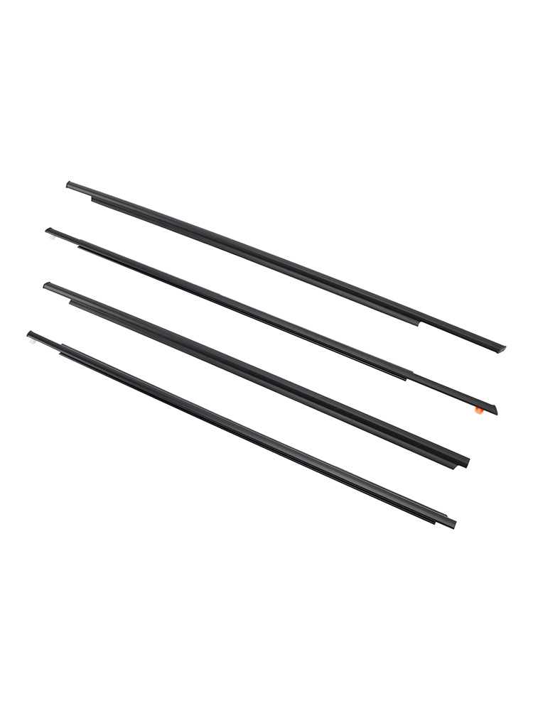 4PCS Door Glass Belt Outer Molding Weatherstrip For Toyota Prius 2004-2009
