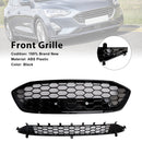 ST Style Black Front Bumper Grill Lower Grill Fit Ford Focus MK4 2018-2021