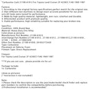 Carburetor Carb 21100-61012 For Toyota Land Cruiser 2F 4230CC FJ40 1969-1987