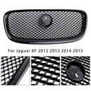XF-R Style Front Bumper Grill Grille Fit Jaguar XF 2012-2015 Gloss Black