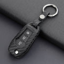 Leather Silicone Car Key Case Cover With Buckle For Ford