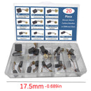 20Pcs Electric Motor Carbon Brushes 10 Sizes Replacement Repair Power Tool Part