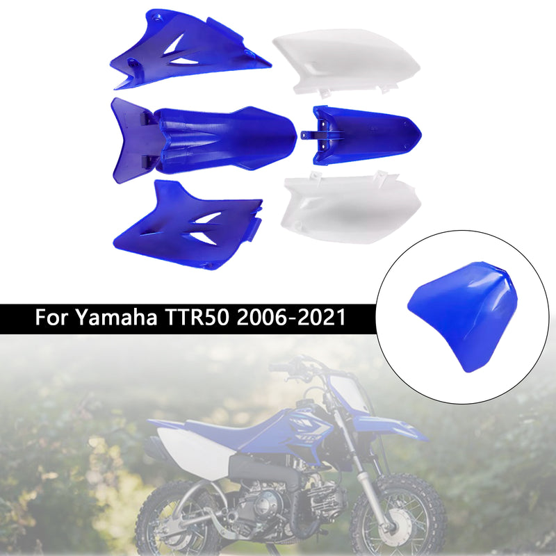Body Plastic Kit Front Rear Fender Fairing For Yamaha TTR50 2006-2021