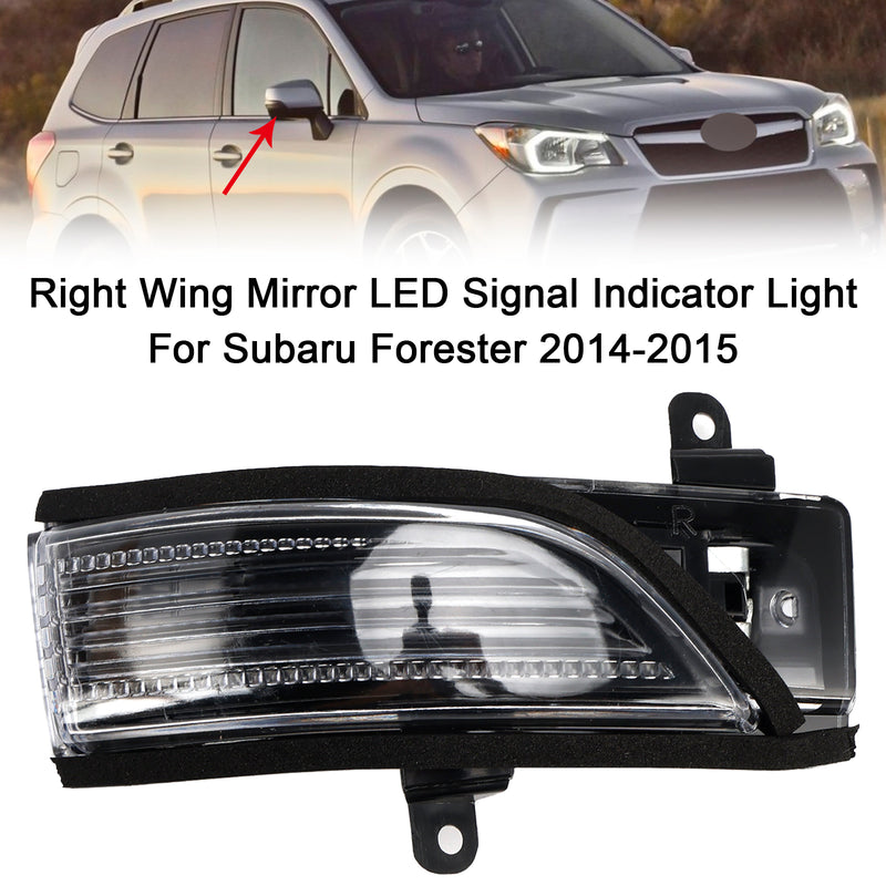 Right Wing Mirror LED Signal Indicator Light For Subaru Forester 2014-2015