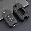 Leather Silicone Car Key Case Cover With Buckle For Honda Accord