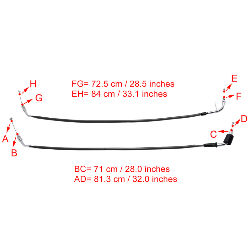 Throttle Cable Wire for Suzuki GSXR600 GSXR750 2011-2023