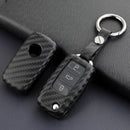 Leather Silicone Car Key Case Cover With Buckle For Volkswagen Golf MK6