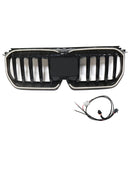 Gloss Black Front Bumper Kidney Grill Grille Fit BMW X1 U11 U12 2023-2024