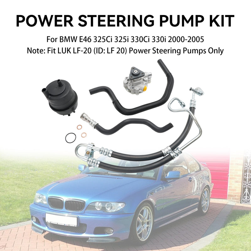BMW E46 320i 323i 325i 328Ci 328i 330i 2001-2005 Power Steering Pump Kit
