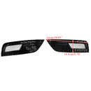 Black Fog Light Cover Grille Fit Audi A4 B8.5 2013-2015 Standard Bumper