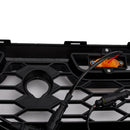 Gloss Black Front Bumper Grille Grill Fit Ford Transit MK8 2015-2018 Raptor W/LED