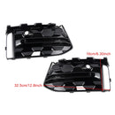2PCS Front Bumper Fog Light Grille Trim Fit Audi A6L C8PA 2023+ Black