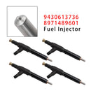 1998-2004 For Isuzu NPR 4.8 4HE1 Turbocharged 4PCS Fuel Injector 8971489611