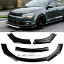 Universal Car Front Bumper Lip Body Kit Splitter Diffuser Protector Black White